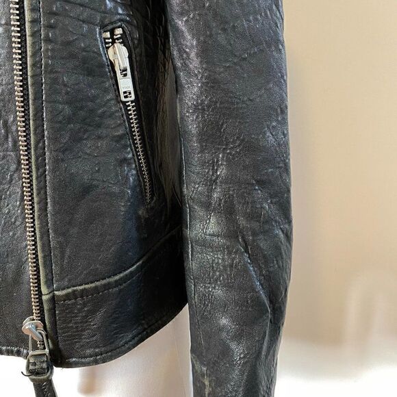 Mackage
Kenya Black Pebbled Leather Motorcycle Jacket - Picture 8 of 11